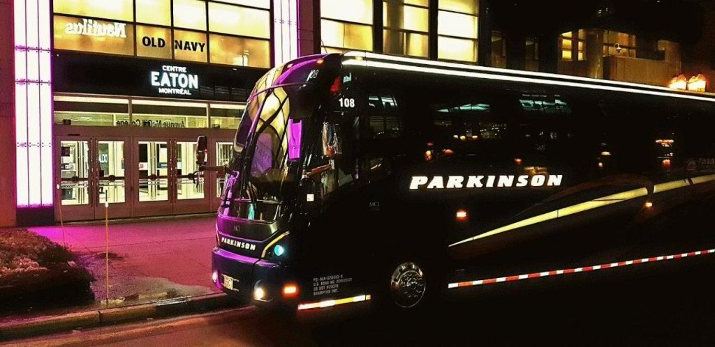 Parking in front of Montréal's Eaton Centre