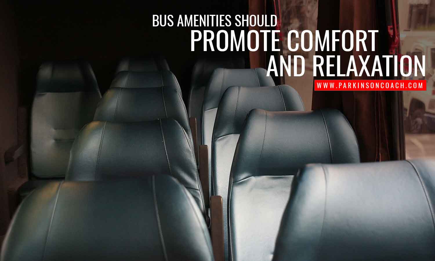 Bus amenities should promote comfort and relaxation