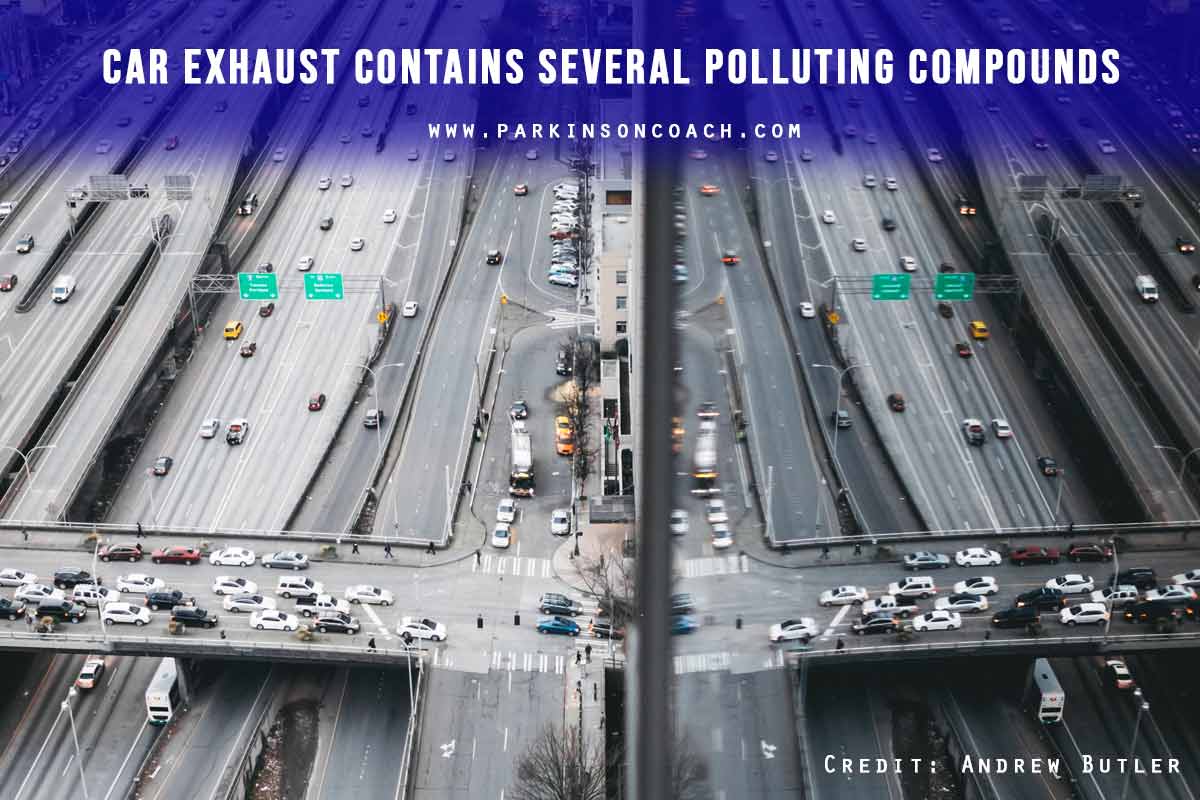 Car exhaust contains several polluting compounds