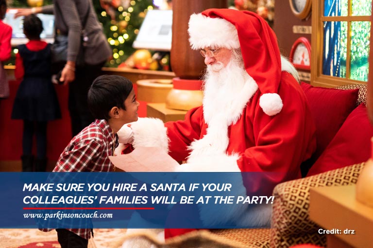 make sure you hire a santa