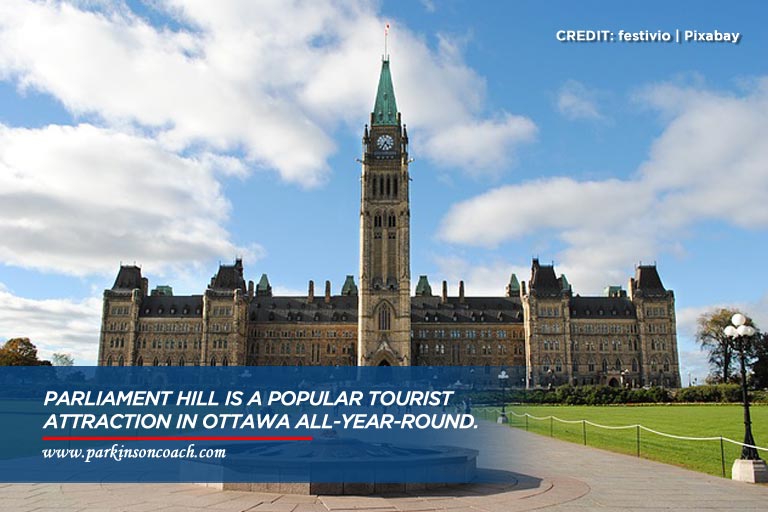 Parliament Hill is a popular tourist attraction in Ottawa