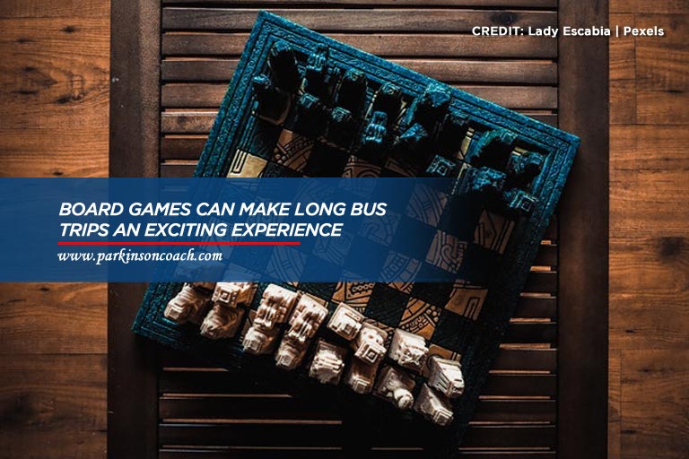 Board games can make long bus trips an exciting